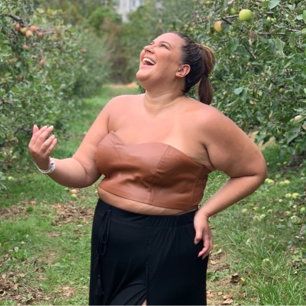 Tan Bandeau Faux Leather